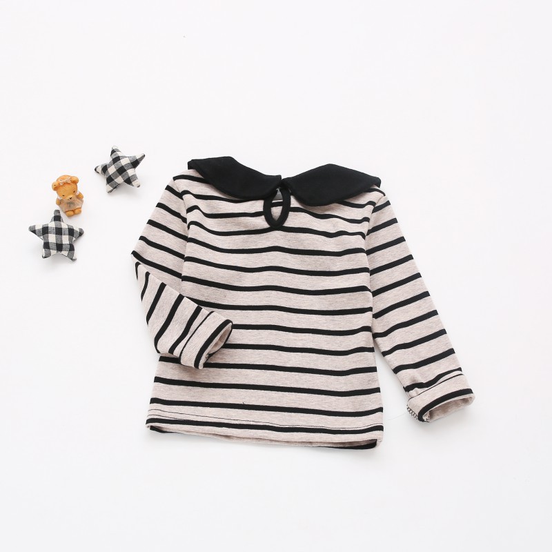 Áo sơ mi tay dài kiểu sọc cho bé