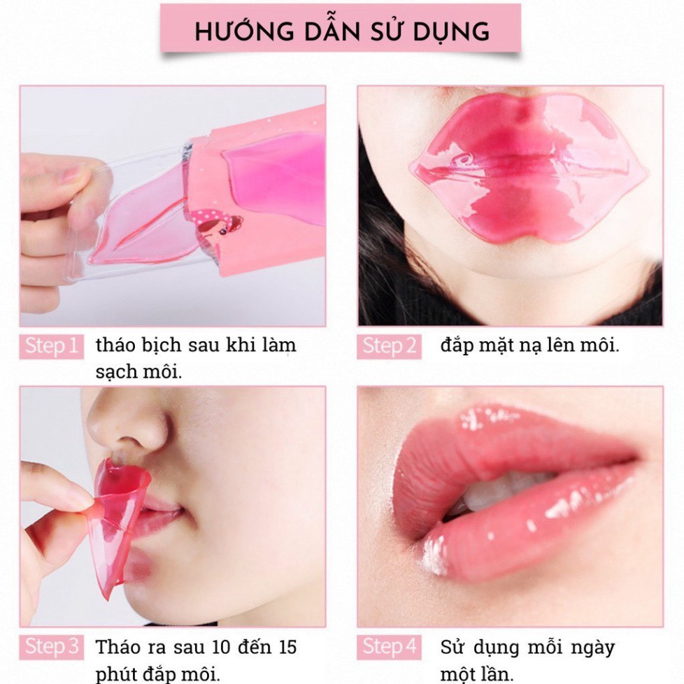 Mặt nạ dưỡng ẩm và loại bỏ thâm môi nội địa trung