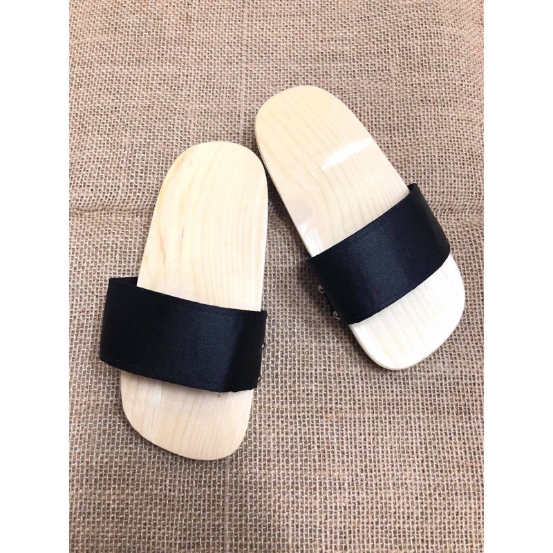 Guốc mộc Guốc Gỗ Guốc quai Đen-Nâu Gỗ Thông