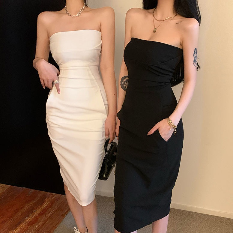 Đầm dáng ôm body kiểu dáng cúp ngực kèm túi Emilyshop ulzzang