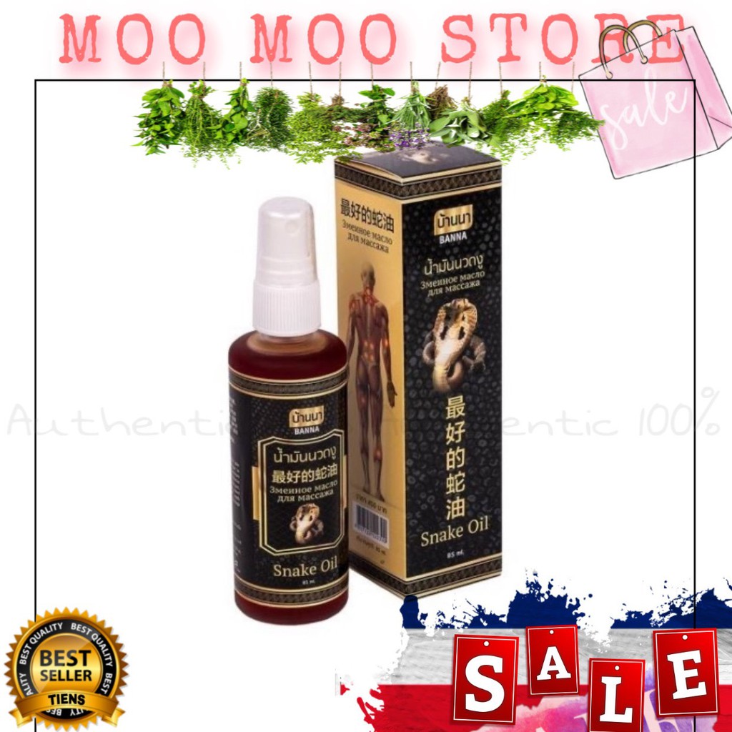 [Auth]Dầu xịt xoa bóp hiệu con rắn 85ml Thái Lan