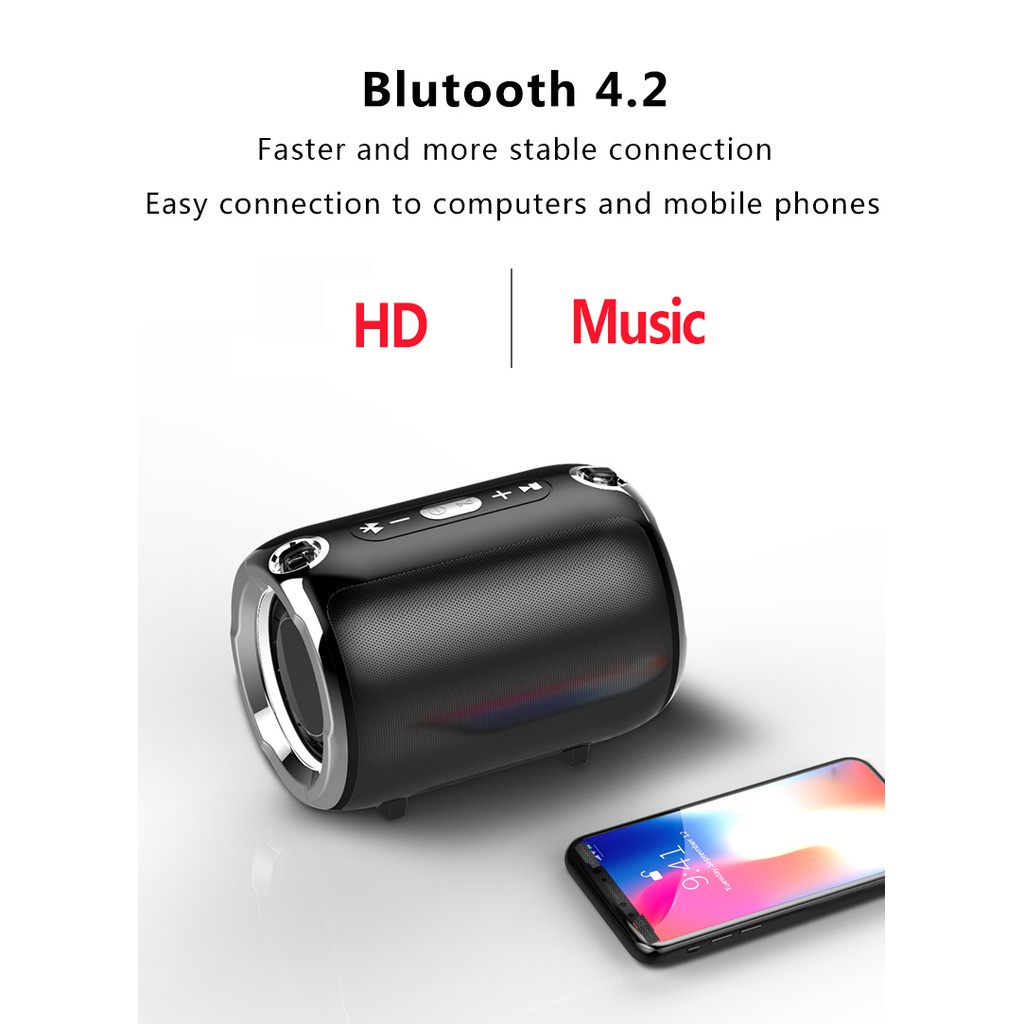 Loa Nghe Nhạc Bluetooth Siêu Trầm Đeo Vai S518 (Dòng loa siêu trầm bass cực hay) dc3064