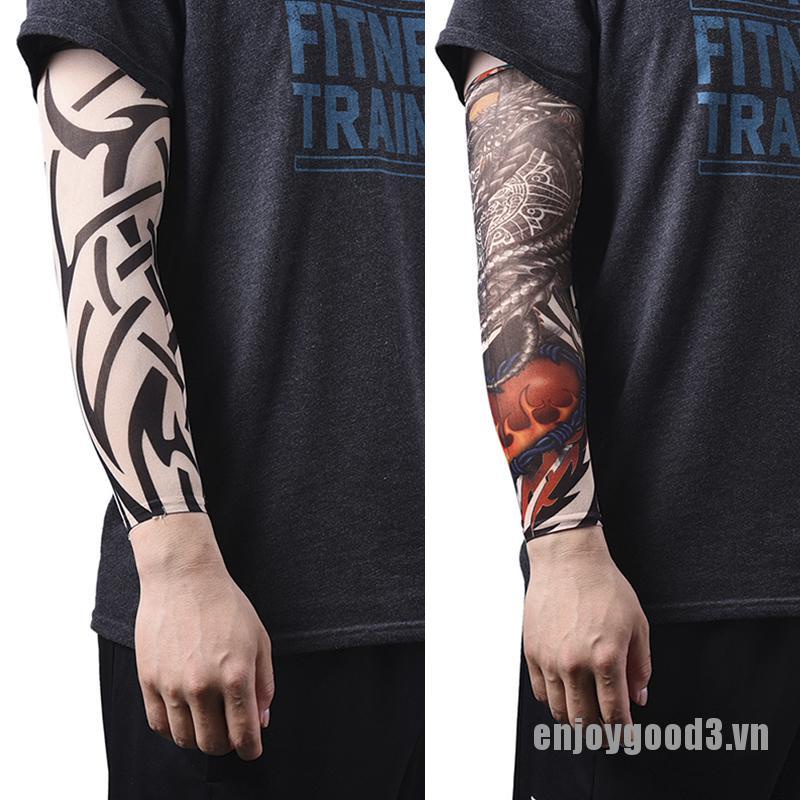 Set 1 / 2 Găng Tay Giả Xăm Hình Xăm Bằng Nylon Cho Nam Nữ Enjoy3