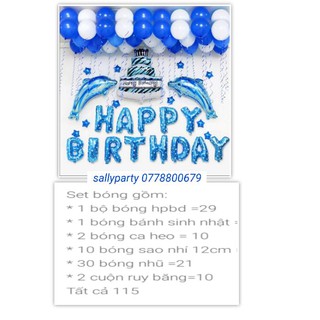 SET BÓNG SINH NHẬT CÁ HEO