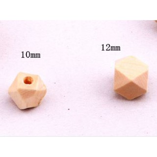 4 hạt gỗ đa giác đủ size 10-30mm