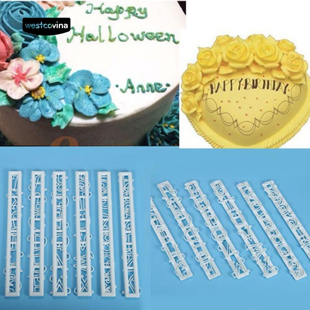 Khuôn cắt chữ trang trí bánh