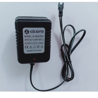 Xuongpinoto Sạc pin 6V dành cho ô tô, tàu thủy điều khiển từ xa chân dăm đen càng cua NEW