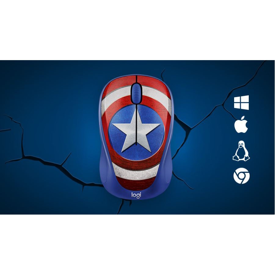 Chuột Logitech-Chuột không dây Logitech M238 Captain America-DGW phân phối