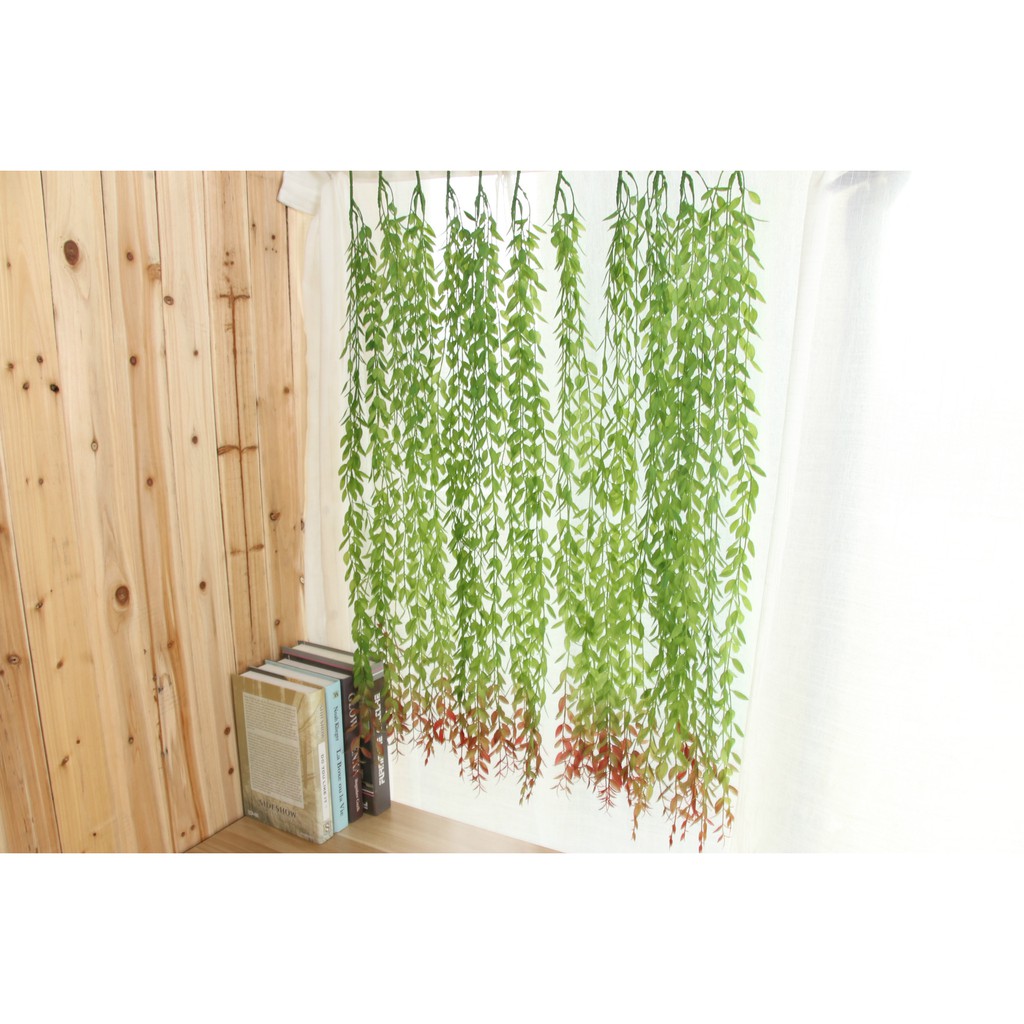 Dây leo lá giả Chùm Liễu Non 80 cm làm rèm cây xanh trang trí nhà cửa - Cây hoa giả