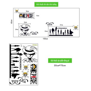 Decal dán tường One Piece - Luffy
