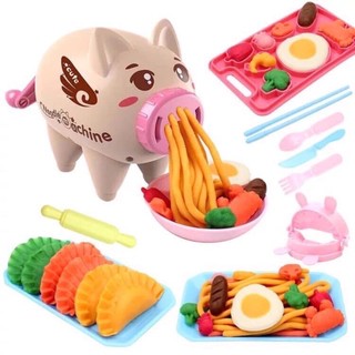 Đồ chơi đất nặn không dính tay có khuôn hình chú heo ngộ nghĩnh - Bộ 12 màu đất nặn