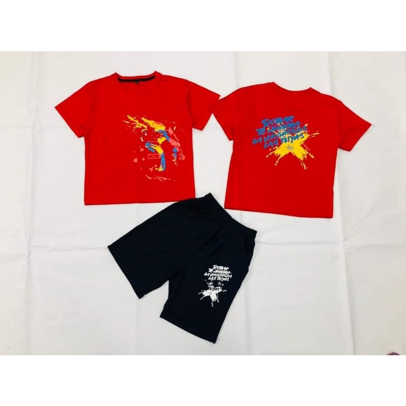 Bộ tay ngắn quần đùi thun cotton 100% chính phẩm hàng shop cho bé trai size cồ