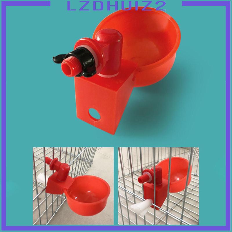 Set 6 Cốc Đựng Nước Uống Chống Rò Rỉ Cho Gà Vịt