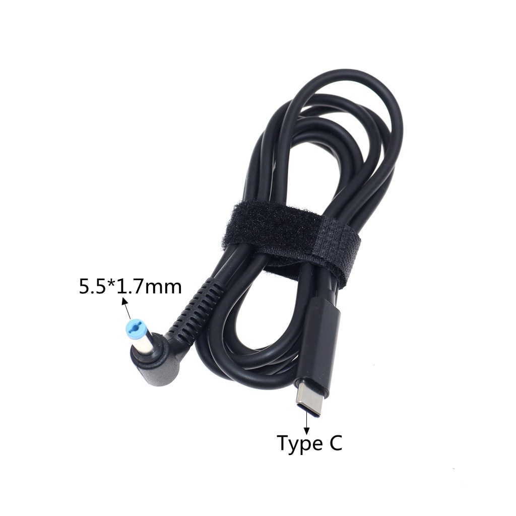Dây cáp sạc chuyển đổi usb type c pd dc sang 13 đầu cắm khác nhau tùy chọn cho Lenovo Asus Dell Hp Laptop
