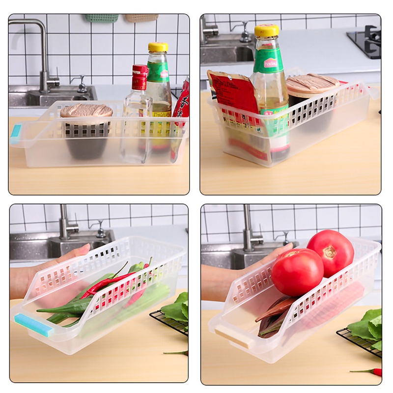 1 Rổ Nhựa Đựng Trái Cây Rau Củ Quả Để Tủ Lạnh Tiện Lợi (Màu Sắc Ngẫu Nhiên)