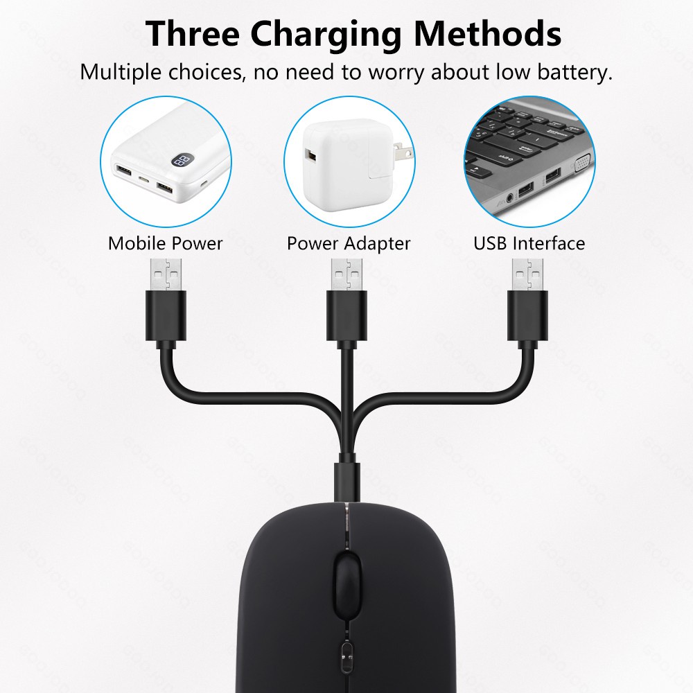 Chuột quang không dây 2.4Ghz có đầu nhận tín hiệu dành cho máy tính