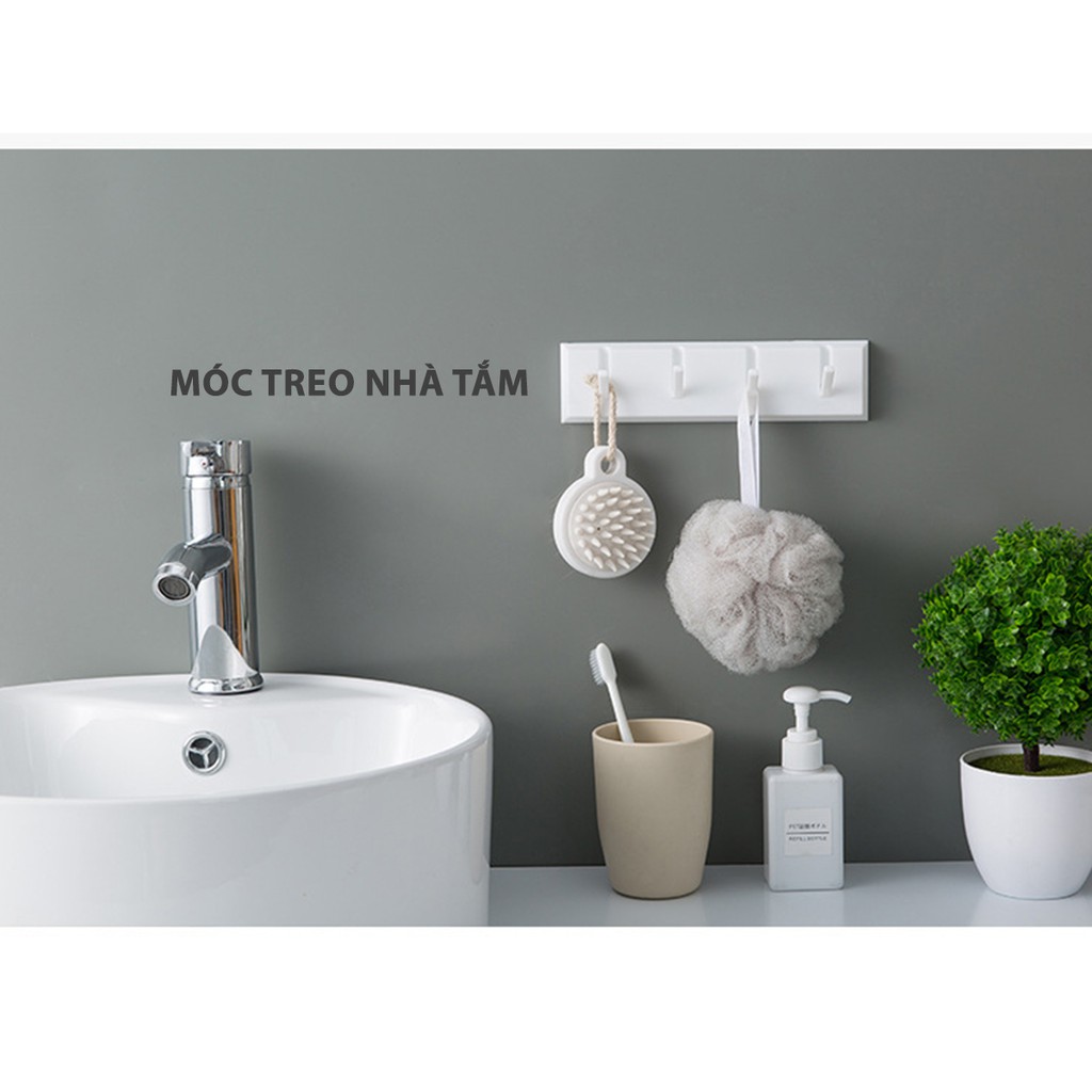 Móc treo dán tường đa năng, thiết kế thông minh, màu sắc tươi trẻ dùng cho nhà bếp, nhà tắm, phòng làm việc - PK88