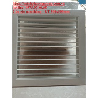 Cửa gió nan thẳng bầu dục- Cửa gió, Cửa hồi, Cửa cấp khí tươi - KT: 300x300mm