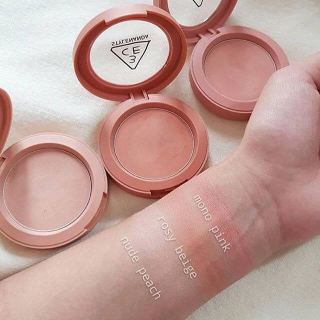 (CAM KẾT AUTH, TEM HIDDEN TAG) Phấn Má Hồng 3CE Mood Recipe Face Blush màu Rose Beige