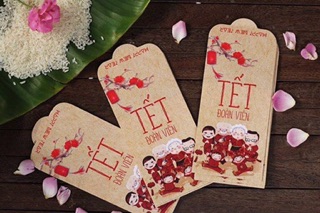 (Giấy C150) - Combo 100 Lì xì Tết đep