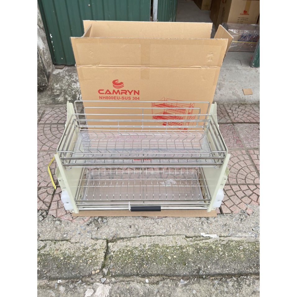 Giá Úp Bát Đĩa Nâng Hạ CAMRYN Inox 304 100%- Hàng nhập khẩu cao cấp