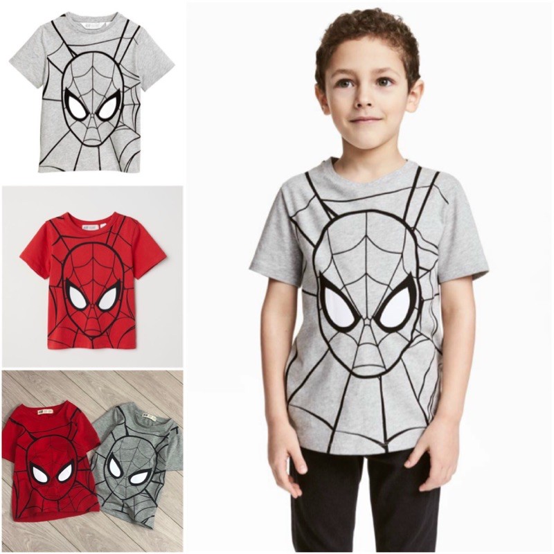 Áo cộc HM Spiderman người nhện 1-10Y (có ảnh thật)