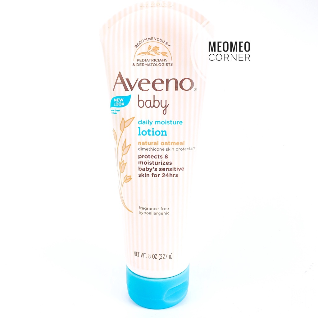 [Bản Úc &amp; Mỹ] Kem dưỡng da Aveeno Baby Daily Lotion 227ml cho bé