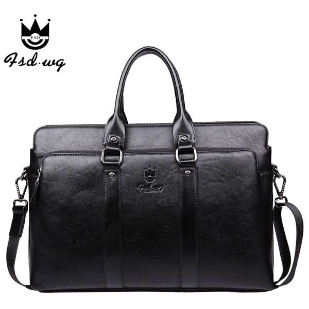 Túi Da San Leather S839 Cao Cấp. Cặp Da Nam Công Sở. Túi Xách Laptop Da.