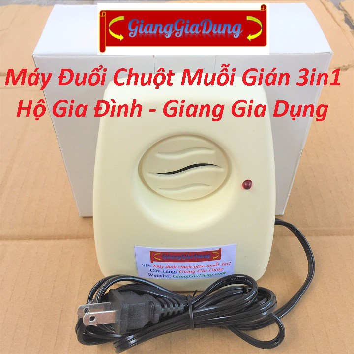 Máy Đuổi Chuột Siêu Âm Diện Tích 30 - 50m2 Có Hình Test - Giang Gia Dụng