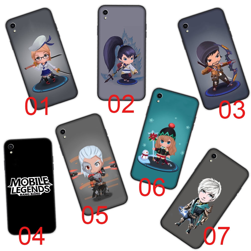Ốp điện thoại mềm màu đen Mobile Legends Design VIVO Y91 Y91C Y93 Y95 Y11 Y12 Y17