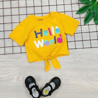 [Chất thun cotton 100% 4 chiều mịn mát] Áo thun bé gái, áo croptop bé gái size đại