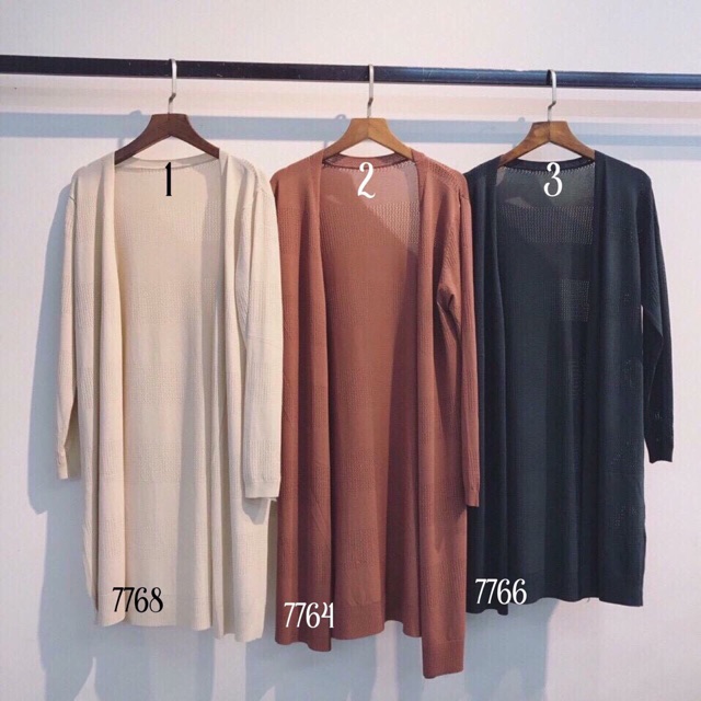 ÁO KHOAC LEN MỎNG DÁNG DÀI CHUẨN HÌNH