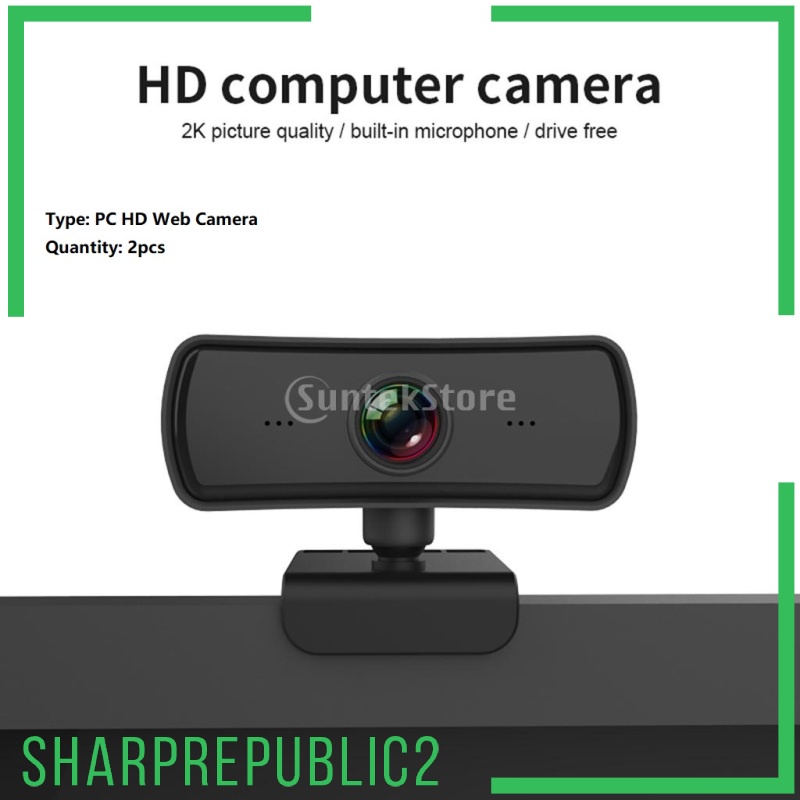 Set 2 Webcam Sharprepublic2 1440p Hd 4k Usb 2.0 Kèm Micro | BigBuy360 - bigbuy360.vn
