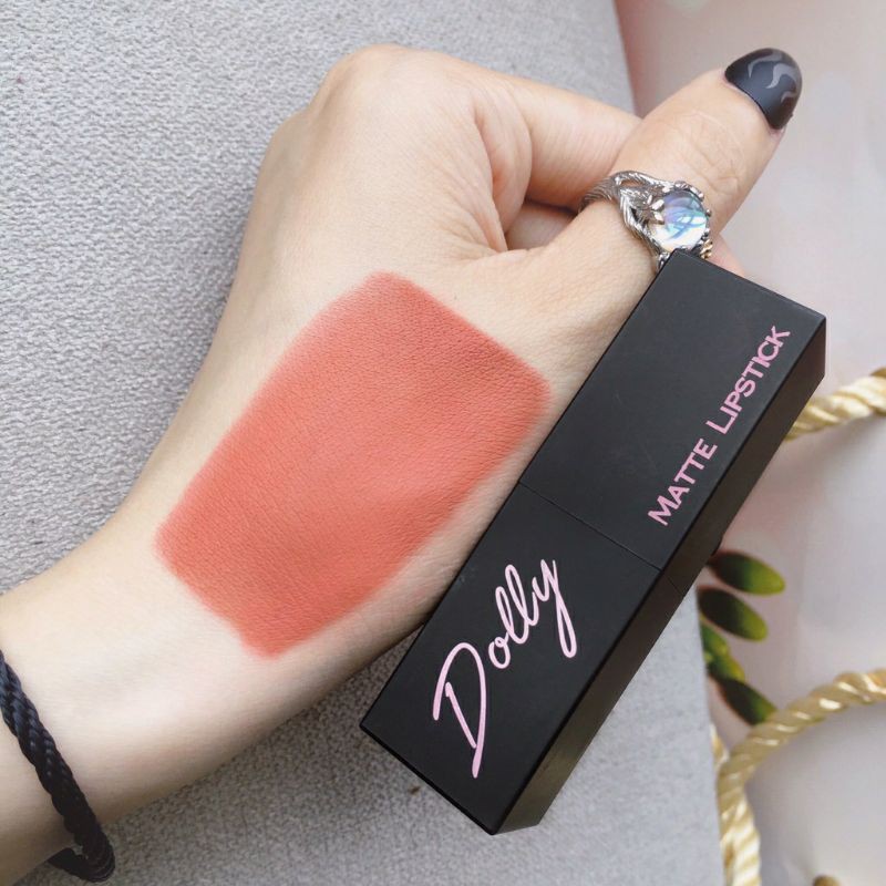 Hot 2021 [ Nâu Sữa ] Catch Me Up - Son Sáp Phủ Phấn Hữu Cơ Dolly Không Chì Màu Nâu Sữa