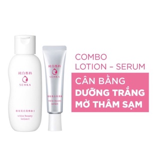 Bộ đôi Lotion và serum dưỡng trắng, giảm thâm nám, sạm, tàn nhang SenKa