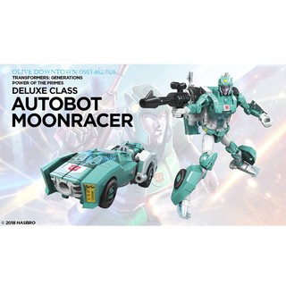 🔋 MOONRACER size Deluxe 14cm đầy đủ phụ kiện - Transformers POWER OF THE PRIMES phiên bản 2018