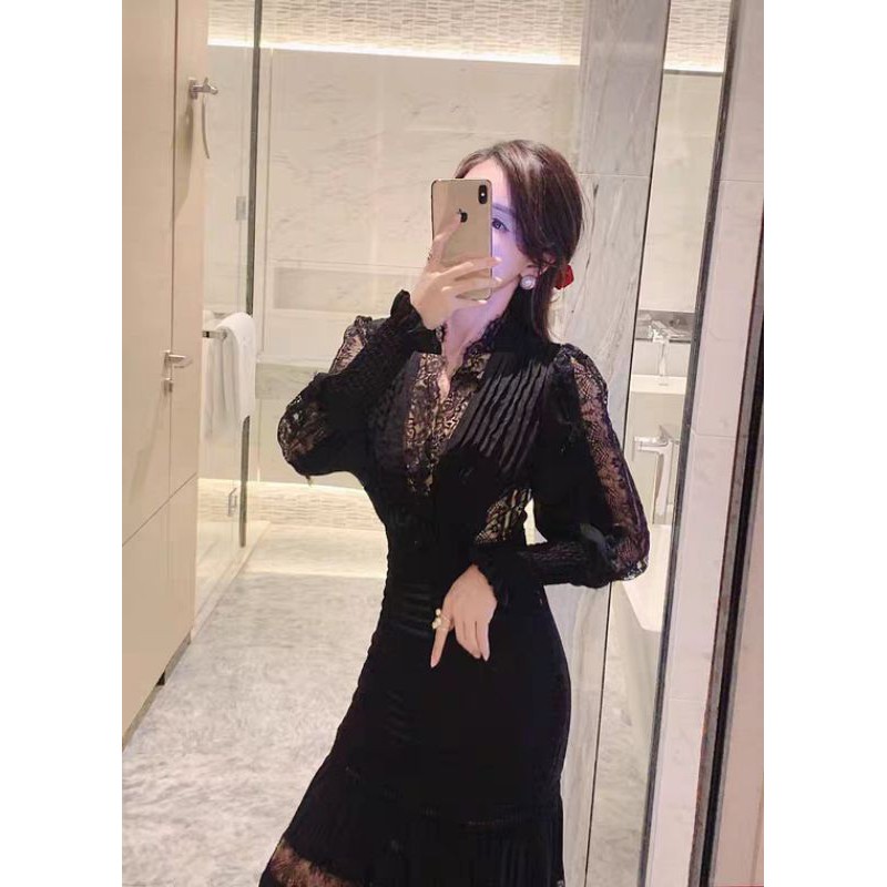 🍇od 2-3 tuần🍇 váy đuôi cá ren voan dài