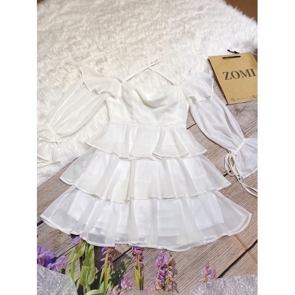 Váy Thiều Bảo Trâm xòe tầng tay bèo  hot trend đủ size | BigBuy360 - bigbuy360.vn