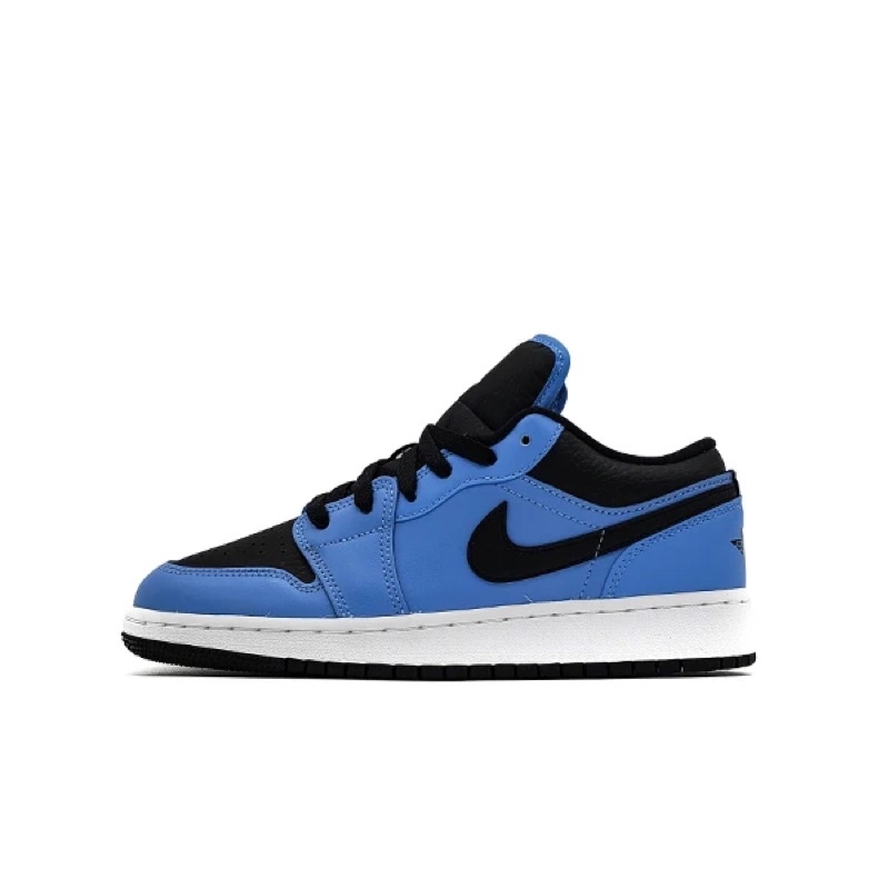 (AUTHENTIC 100%) Giày Sneaker NIKE AIR JORDAN 1 LOW UNIVERSITY BLUE BLACK GS 553560-403