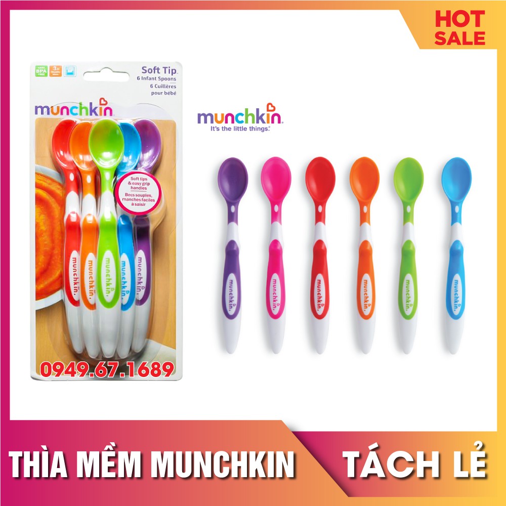 Thìa ăn dặm cho bé Munchkin - muỗng ăn dặm Munchkin chính hãng