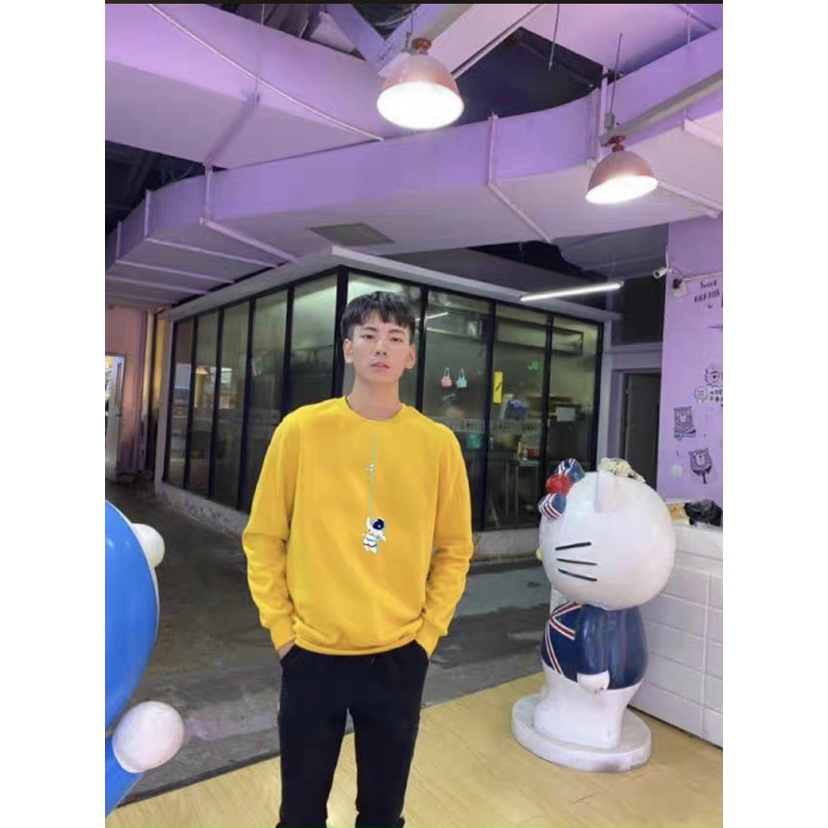 ÁO SWEATER NỈ UNISEX IN PHI HÀNH GIA ĐU DÂY CỰC ĐẸP NHIỀU MÀU