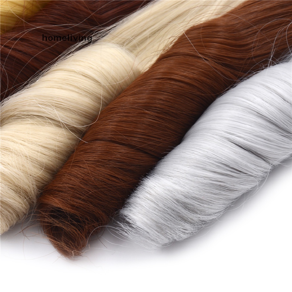 Tóc Giả Xoăn Dày 20CM Màu Sắc Tự Nhiên Cho Búp Bê BJD 1 / 3 1 / 4 1 / 6