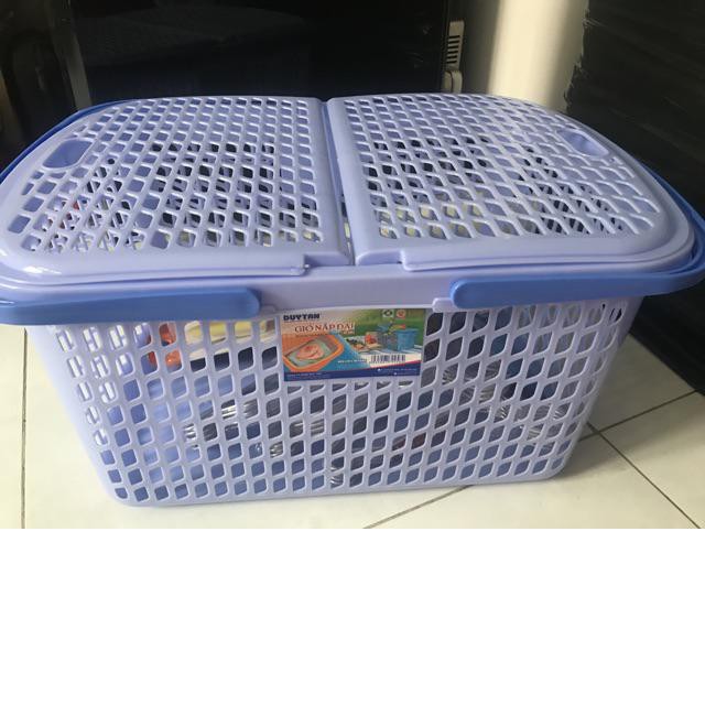 Giỏ Nhựa Đựng Đồ Đi Sinh Cỡ Đại Duy Tân Cho Mẹ, Làn Chứa Đồ Sơ Sinh Cho Bé
