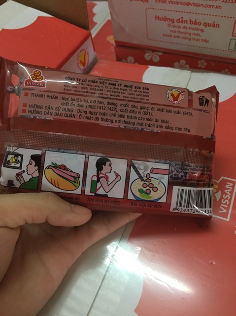 Xúc Xích Tiệt Trùng Bò/heo Vissan Gói 160g | BigBuy360 - bigbuy360.vn