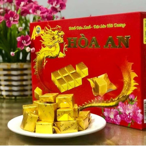 BÁNH ĐẬU XANH HÒA AN, HỘP 450GR.