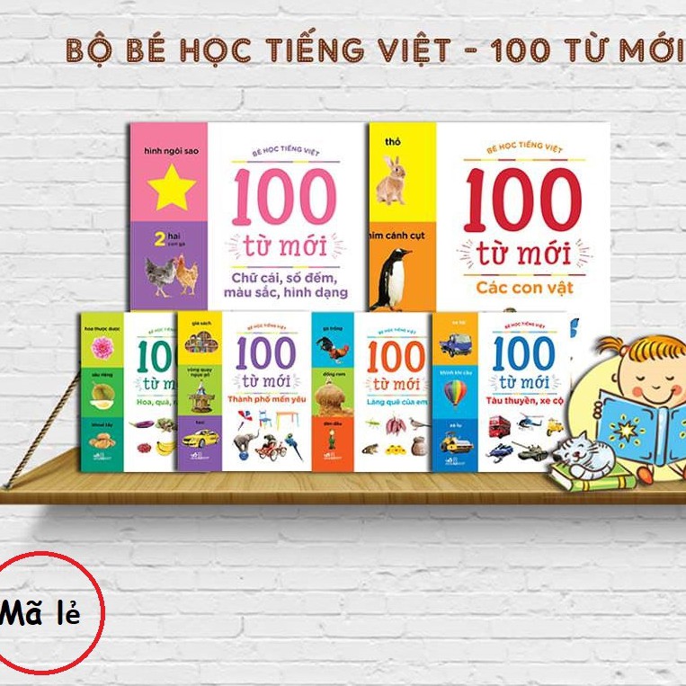 Sách - 100 từ mới bé học tiếng Việt