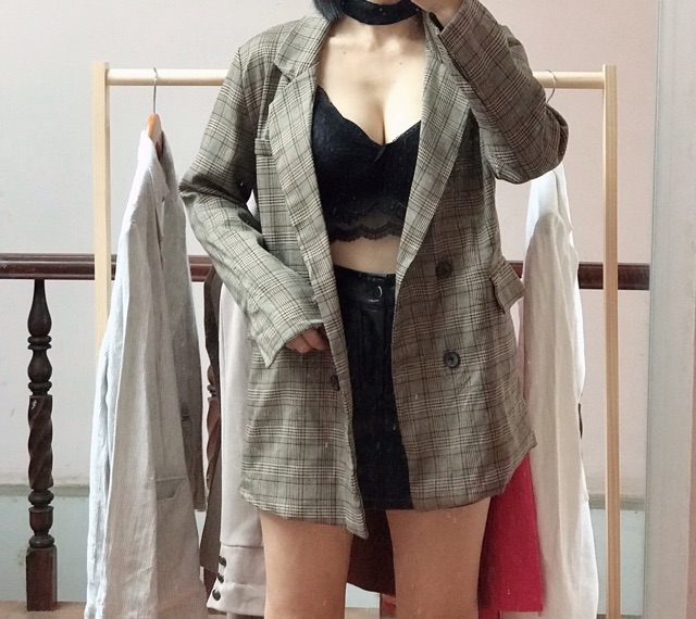 Áo blazer sọc 2hand