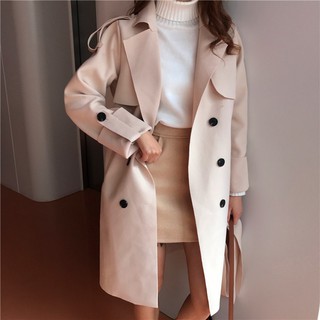 [HÀNG ORDER] Áo khoác măng tô thắt đai basic UL032-1