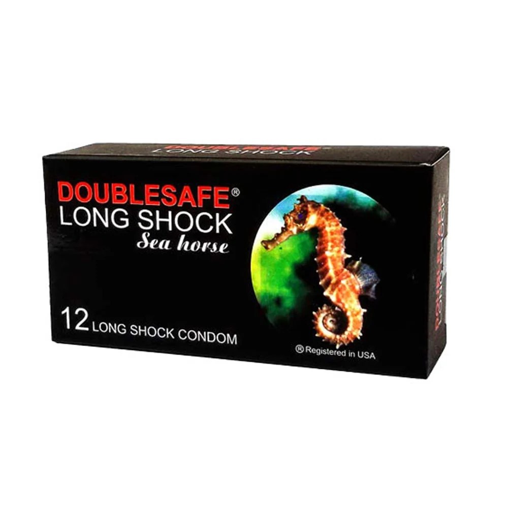 [Chính hãng] Bao Cao Su Cá Ngựa Doublesafe Long Shock - Hộp 12 Chiếc