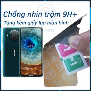 Dán chống nhìn trộm Nokia X10 - Dán cường lực dẻo nano 9H+